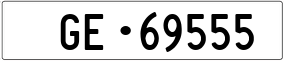 Trailer License Plate